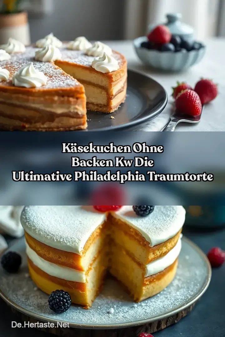 K&auml;sekuchen ohne Backen kw Die ultimative Philadelphia Traumtorte
