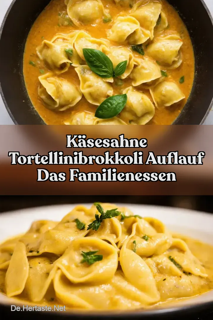 K&auml;seSahne TortelliniBrokkoli Auflauf Das Familienessen