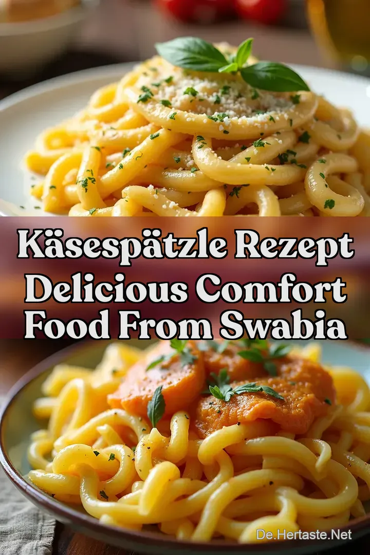 K&auml;sesp&auml;tzle Rezept Delicious Comfort Food from Swabia