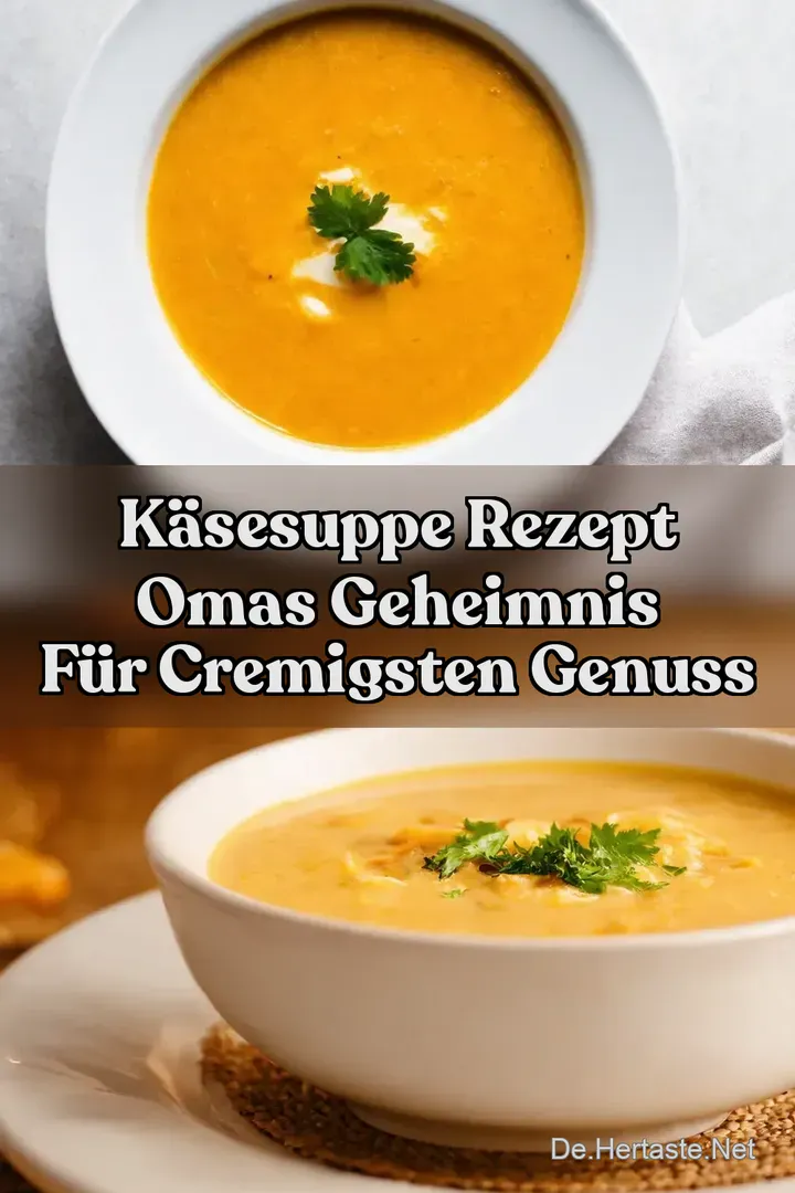 K&auml;sesuppe Rezept Omas Geheimnis f&uuml;r Cremigsten Genuss