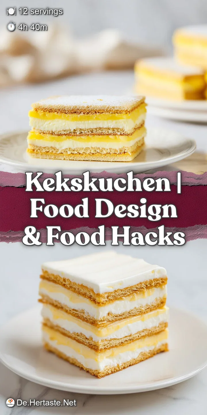 Detailaufnahme der weichen, cremigen Puddingmasse und den fein geschichteten, goldbraunen Keksen im Anschnitt.