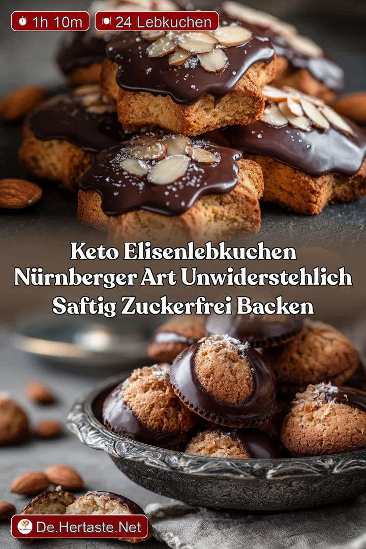 Keto Elisenlebkuchen N&uuml;rnberger Art Unwiderstehlich saftig zuckerfrei backen
