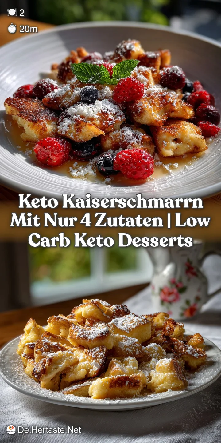 Keto Kaiserschmarrn mit nur 4 Zutaten | Low Carb Keto Desserts
