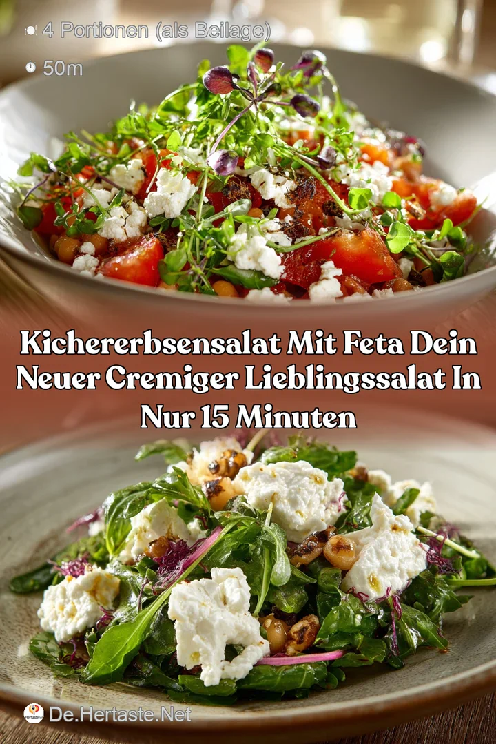 KichererbsenSalat mit Feta Dein neuer cremiger LieblingsSalat in nur 15 Minuten