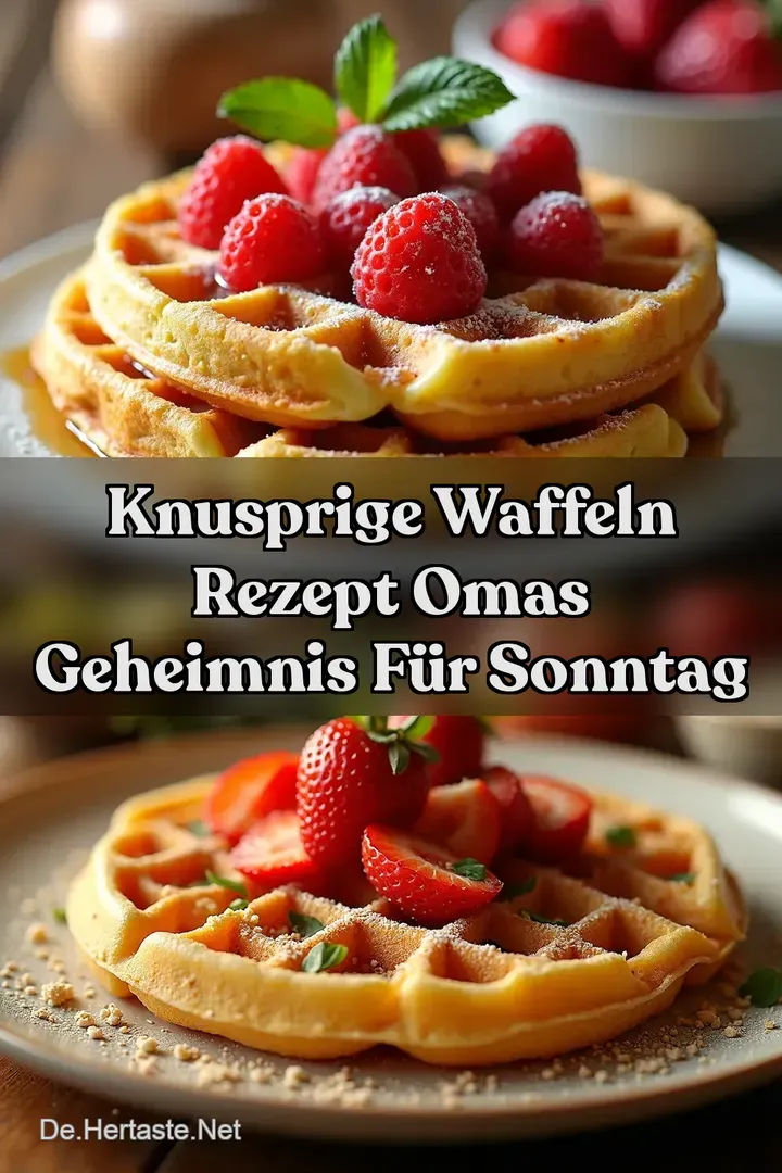 Knusprige Waffeln Rezept Omas Geheimnis f&uuml;r Sonntag
