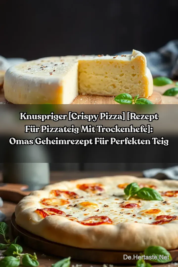 Knuspriger [Crispy Pizza] [rezept f&uuml;r pizzateig mit trockenhefe]: Omas Geheimrezept f&uuml;r Perfekten Teig