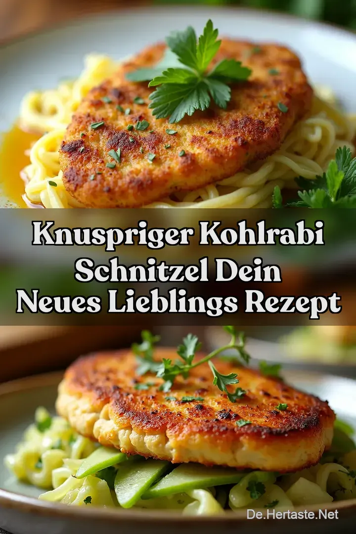 Knuspriger Kohlrabi Schnitzel Dein neues Lieblings Rezept
