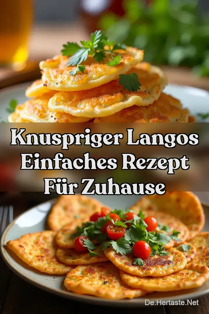 Knuspriger Langos Einfaches Rezept f&uuml;r Zuhause