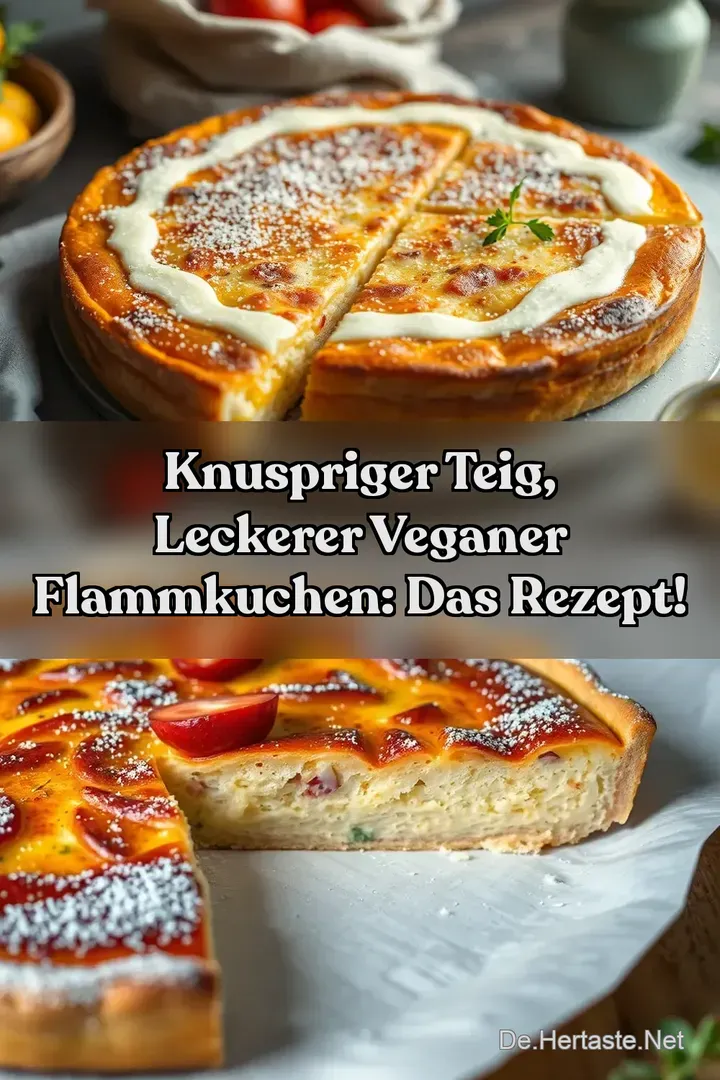 Knuspriger Teig Leckerer Veganer Flammkuchen: Das Rezept!