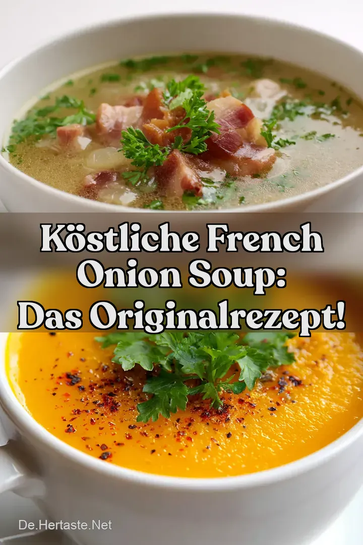 K&ouml;stliche French Onion Soup: Das Originalrezept!