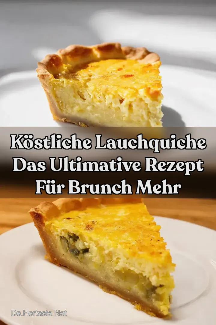 K&ouml;stliche Lauchquiche Das Ultimative Rezept f&uuml;r Brunch Mehr