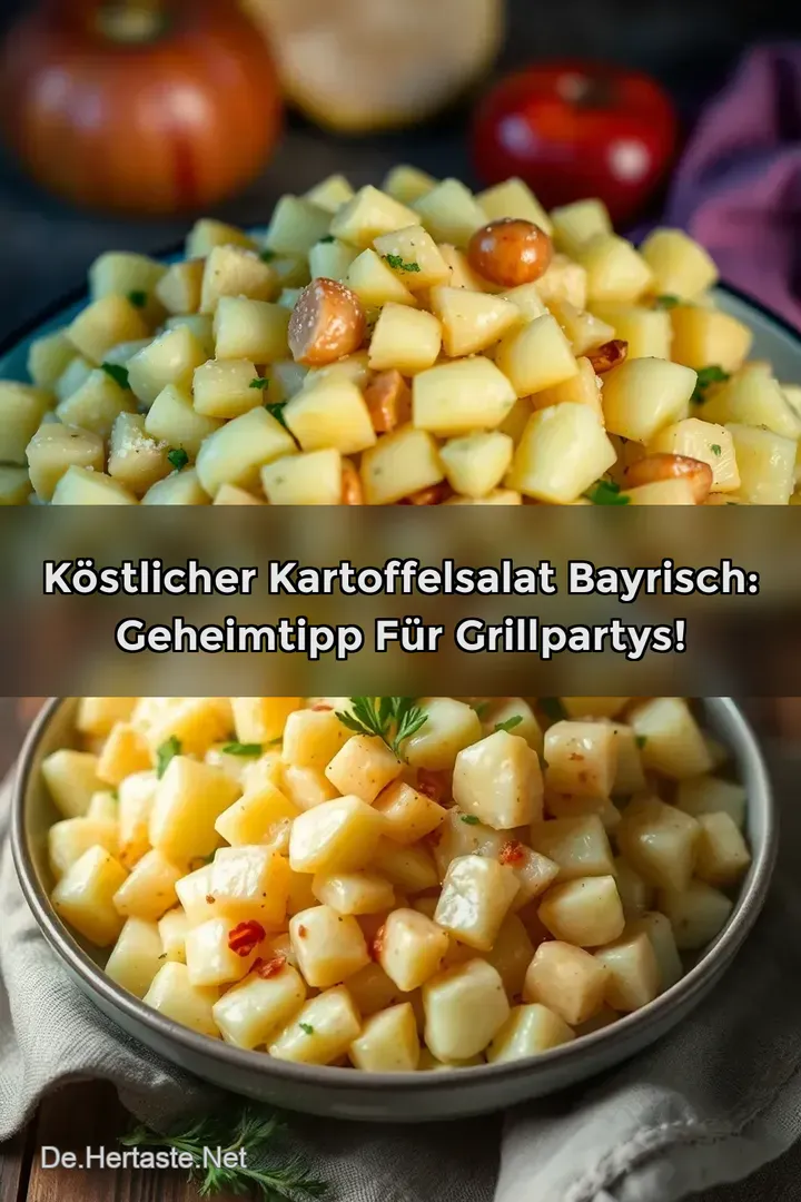 K&ouml;stlicher Kartoffelsalat Bayrisch: Geheimtipp f&uuml;r Grillpartys!