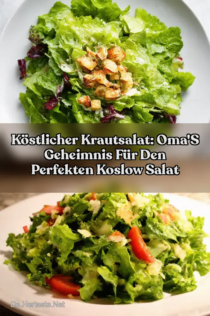 K&ouml;stlicher Krautsalat: Oma s Geheimnis f&uuml;r den Perfekten Koslow Salat