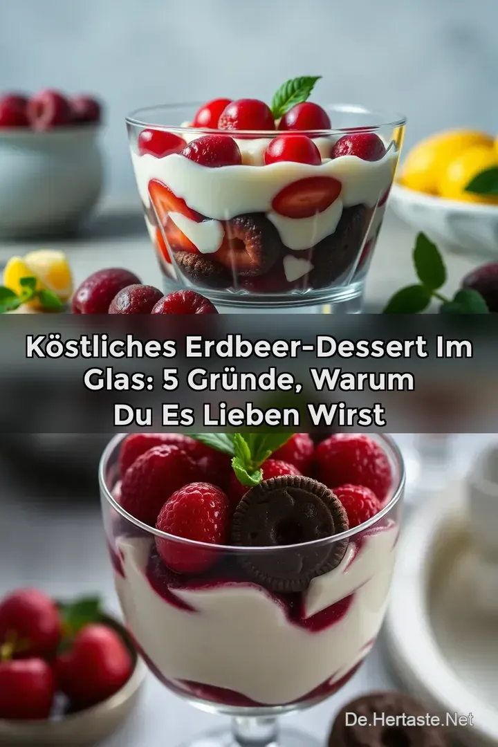 K&ouml;stliches Erdbeer-Dessert im Glas: 5 Gr&uuml;nde warum du es lieben wirst