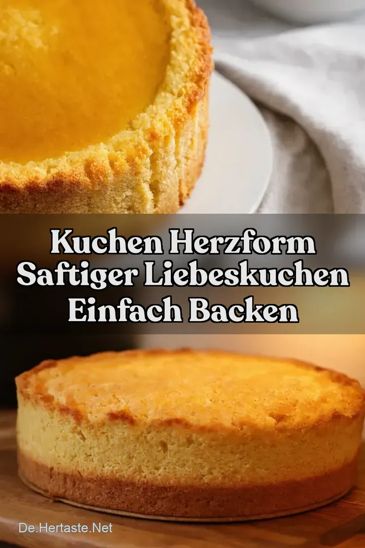 Kuchen Herzform Saftiger Liebeskuchen einfach backen