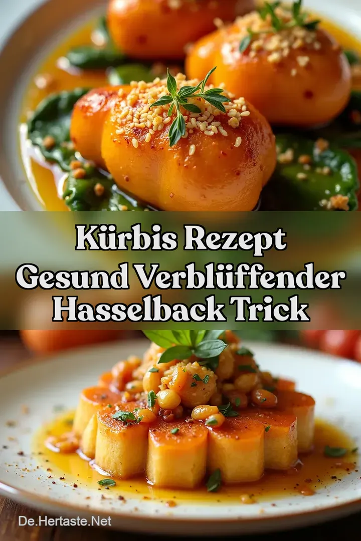 K&uuml;rbis Rezept Gesund Verbl&uuml;ffender Hasselback Trick