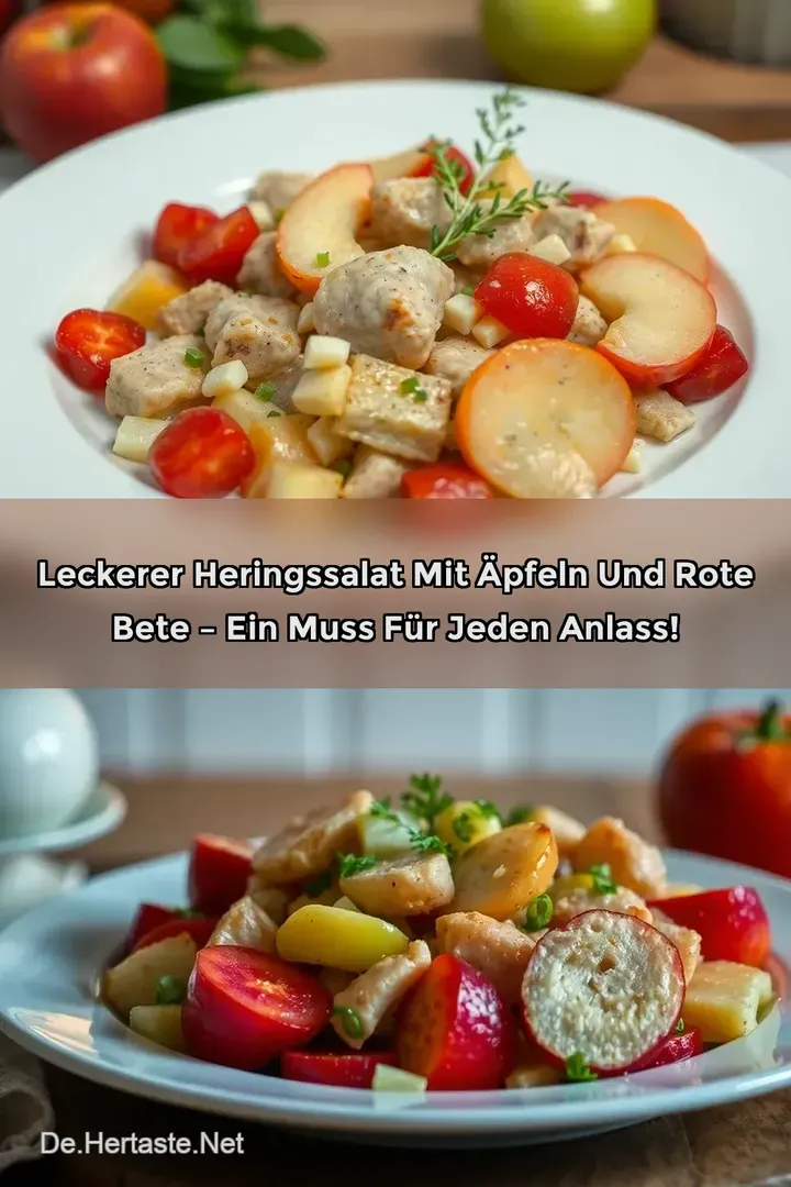 Leckerer Heringssalat mit &Auml;pfeln und Rote Bete &ndash; Ein Muss f&uuml;r jeden Anlass!