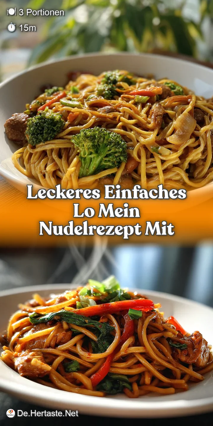 Close-up of delicious lo mein, showcasing the glossy noodles, fresh vegetables, and rich, savory sauce, hinting at warmth.