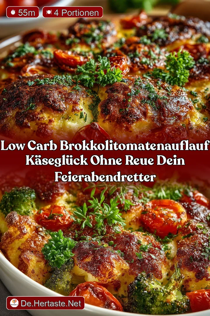 Low Carb BrokkoliTomatenAuflauf K&auml;segl&uuml;ck ohne Reue Dein FeierabendRetter