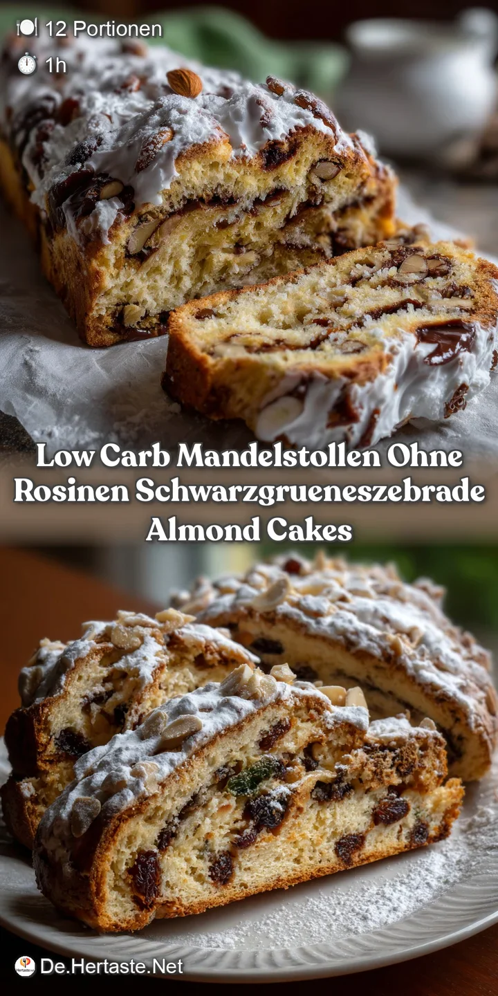Low Carb Mandelstollen Ohne Rosinen Schwarzgrueneszebrade Almond Cakes