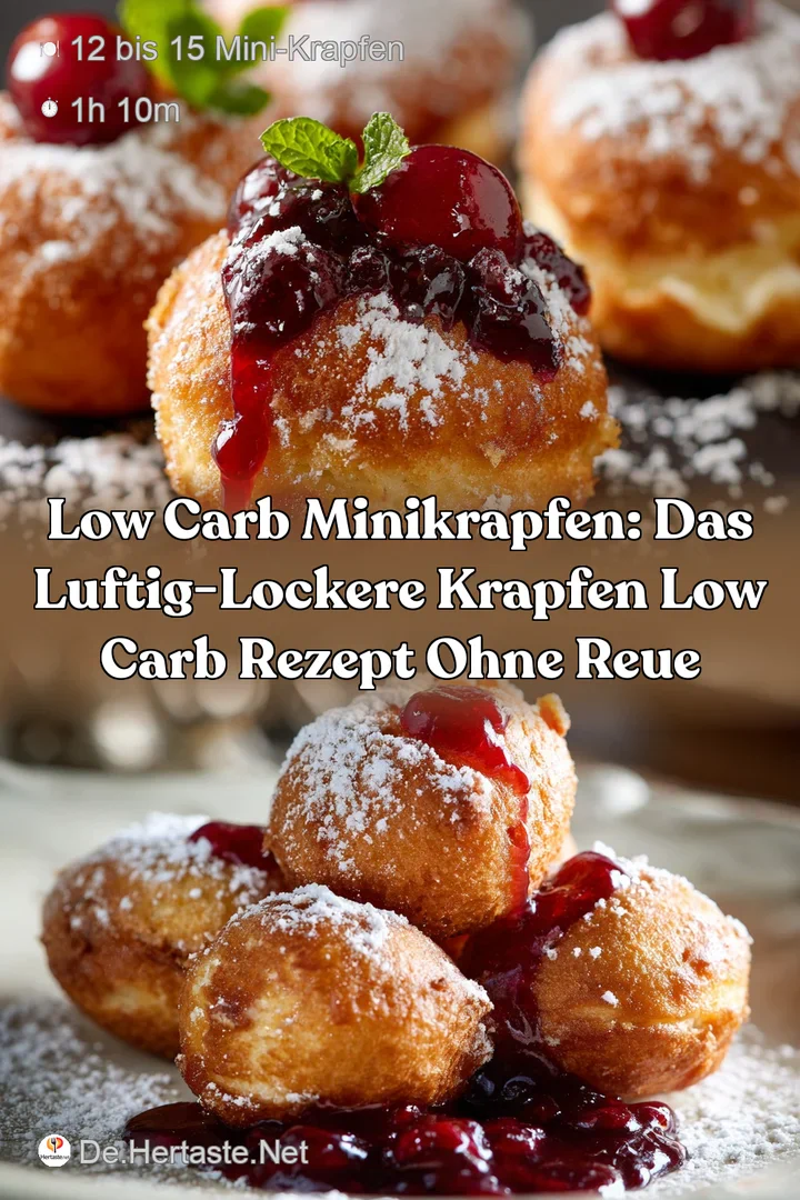 Low Carb MiniKrapfen: Das luftig-lockere Krapfen Low Carb Rezept ohne Reue