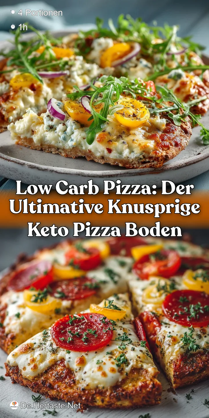 Low Carb Pizza: Der ultimative knusprige Keto Pizza Boden