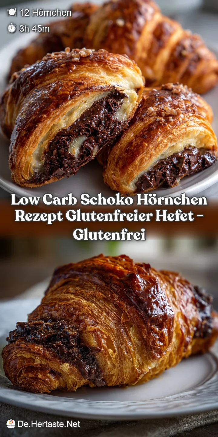 Low Carb Schoko H&ouml;rnchen Rezept Glutenfreier Hefet - Glutenfrei