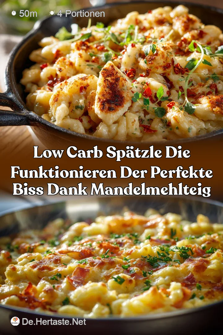 Low Carb Sp&auml;tzle die funktionieren Der perfekte Biss dank MandelmehlTeig