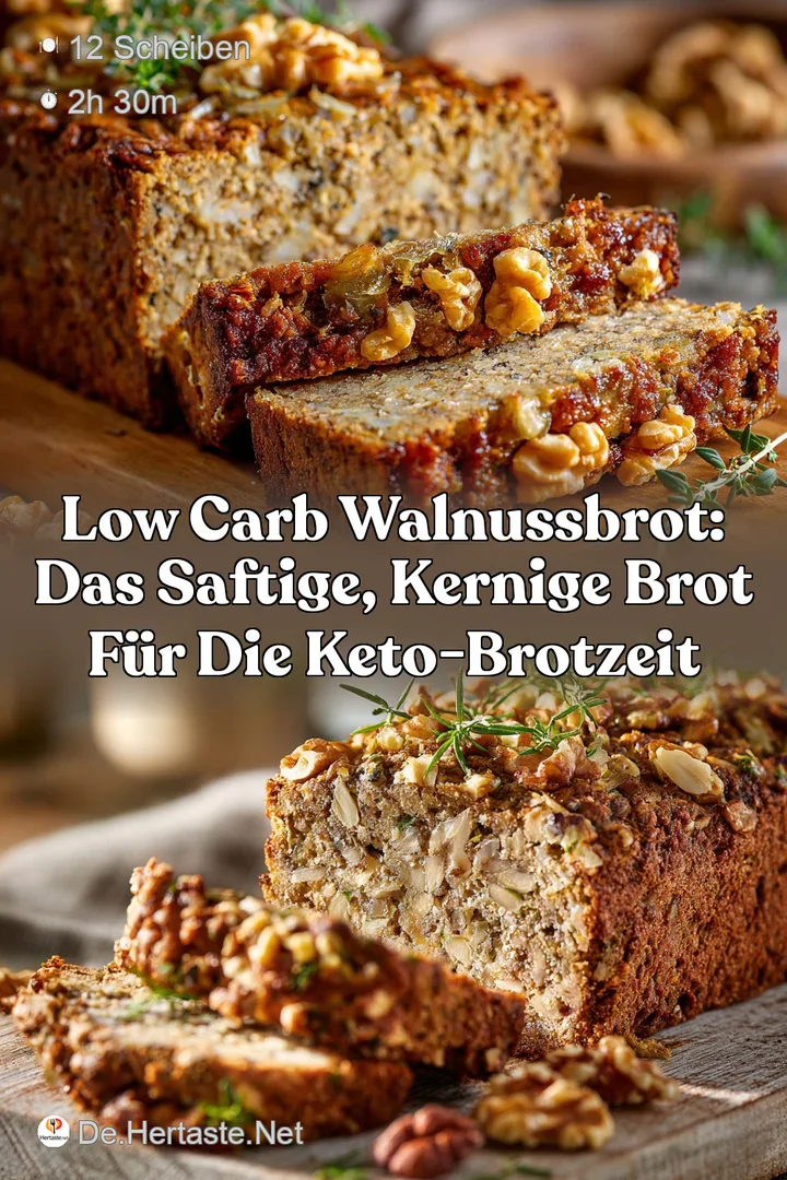 Low Carb Walnussbrot: Das saftige kernige Brot f&uuml;r die Keto-Brotzeit