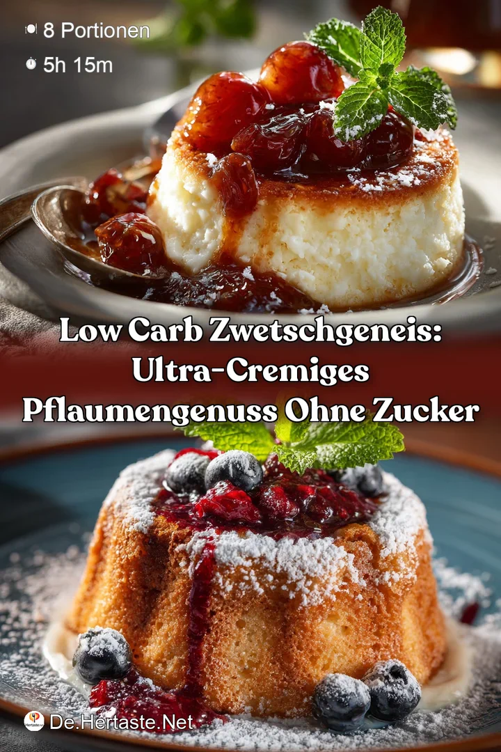 Low Carb Zwetschgeneis: Ultra-cremiges Pflaumengenuss ohne Zucker