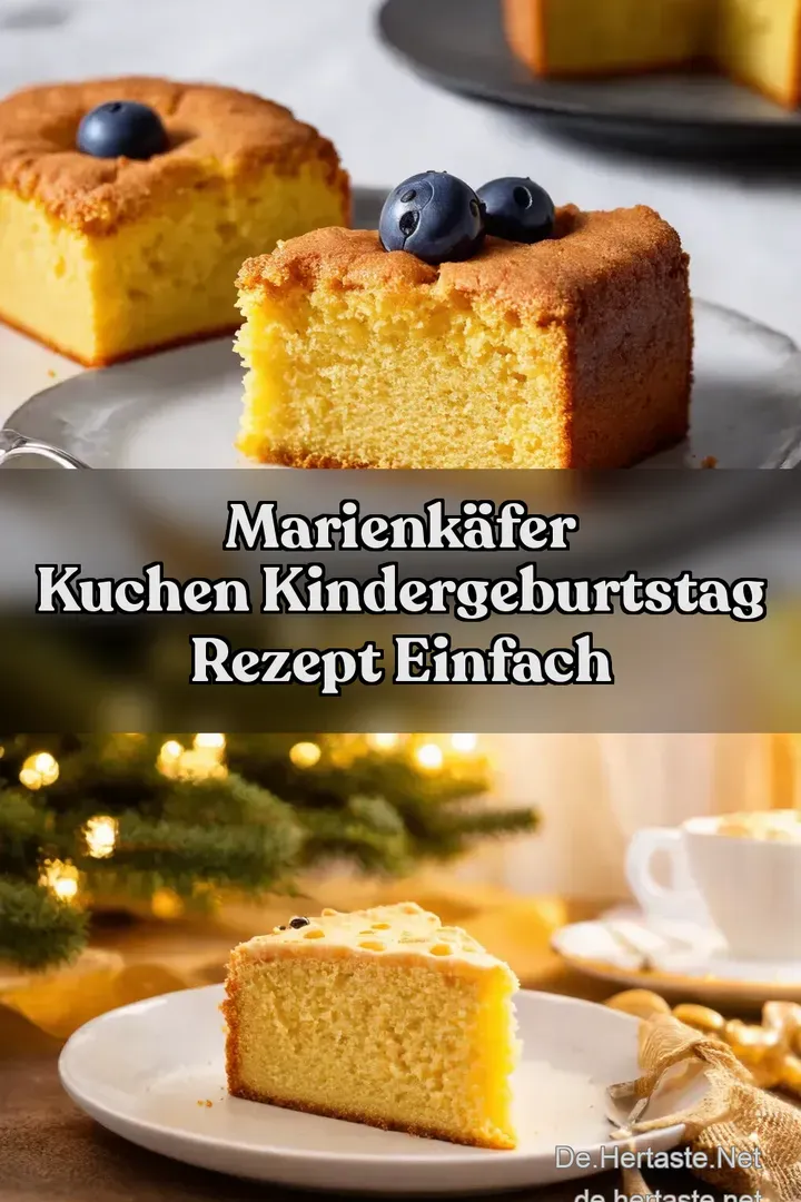 Marienk&auml;fer Kuchen Kindergeburtstag Rezept Einfach