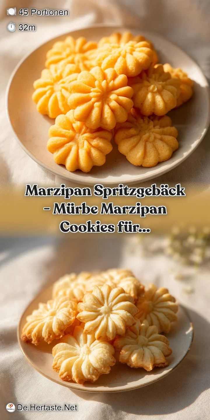 Close-up of a crisp, golden-brown spritz cookie with intricate piped details, showing its crumbly texture.