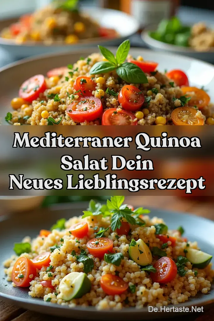 Mediterraner Quinoa Salat Dein neues Lieblingsrezept
