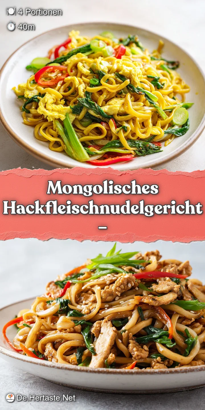 Steaming, textured noodles with browned meat, flecked with spices and green scallions. An inviting, savory, close-up view.