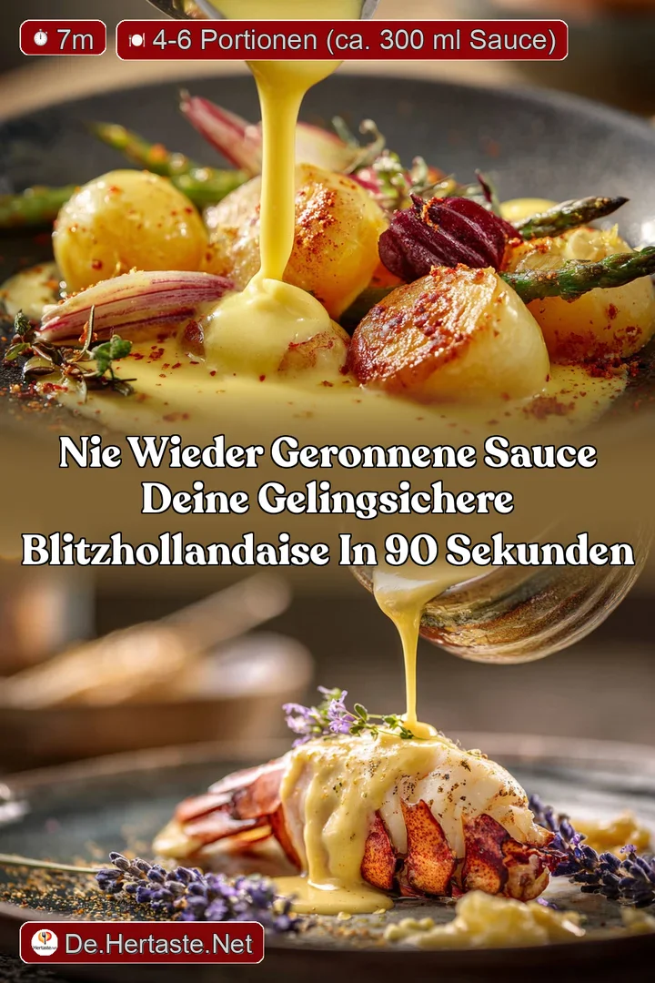 Nie wieder geronnene Sauce Deine gelingsichere BlitzHollandaise in 90 Sekunden