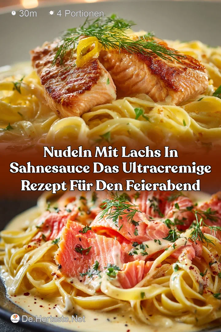 Nudeln mit Lachs in Sahnesauce Das ultracremige Rezept f&uuml;r den Feierabend
