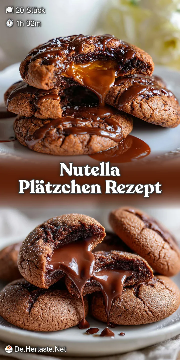 Close-up of a warm, round cookie with a gooey, dark chocolate center oozing out, inviting a sweet and tempting bite.