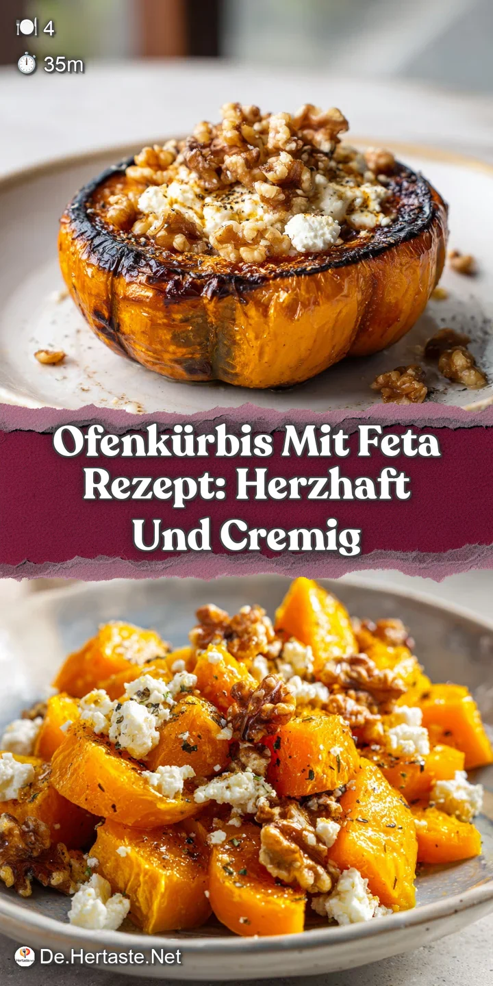 Close-up of tender, caramelized roasted squash with creamy feta. Highlights the textures and warmth of the dish.