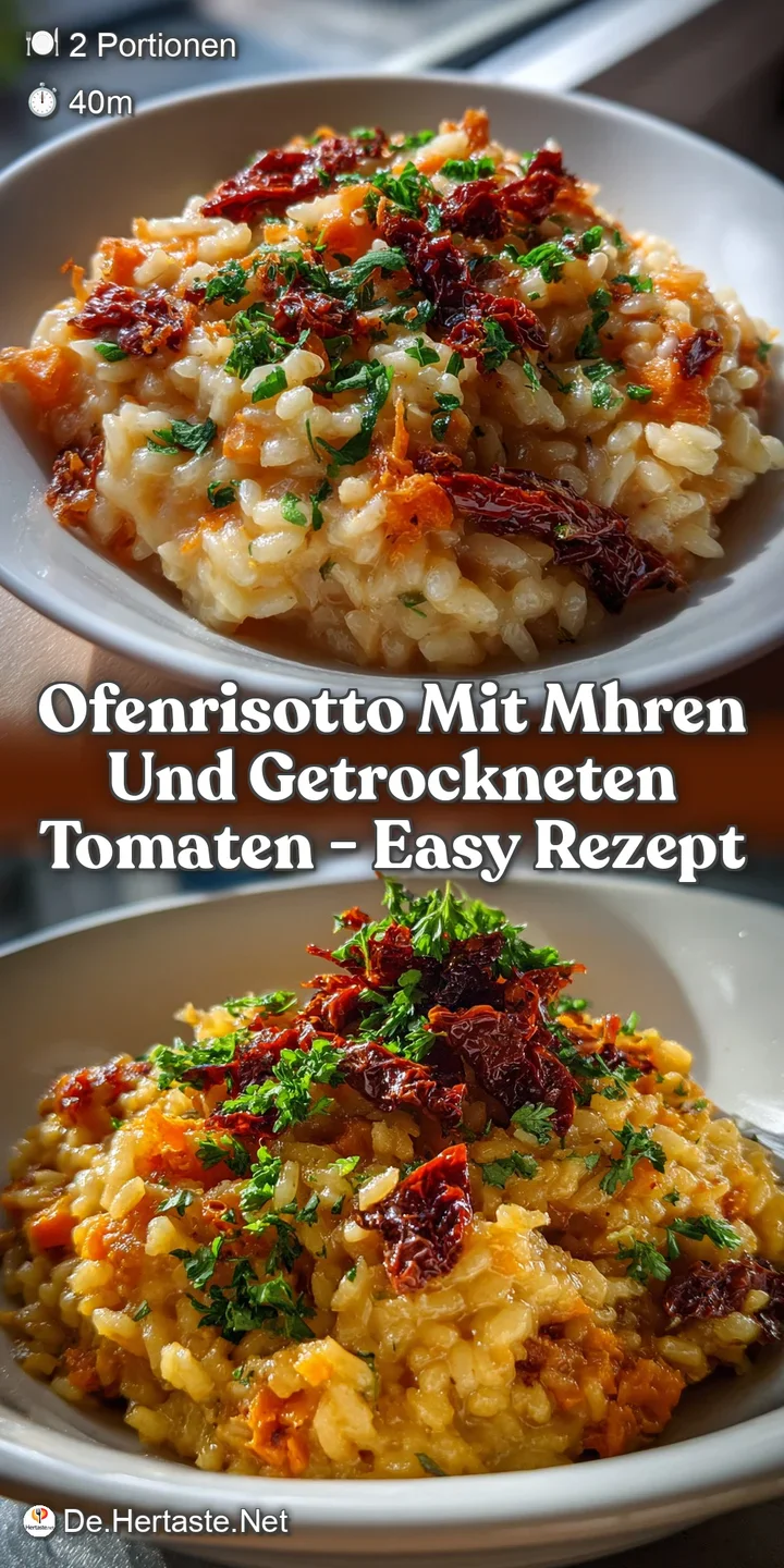 Ofenrisotto mit Mhren und Getrockneten Tomaten - Easy Rezept