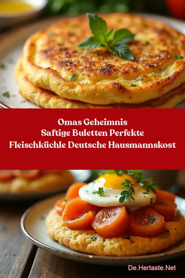 Omas Geheimnis Saftige Buletten Perfekte Fleischk&uuml;chle Deutsche Hausmannskost