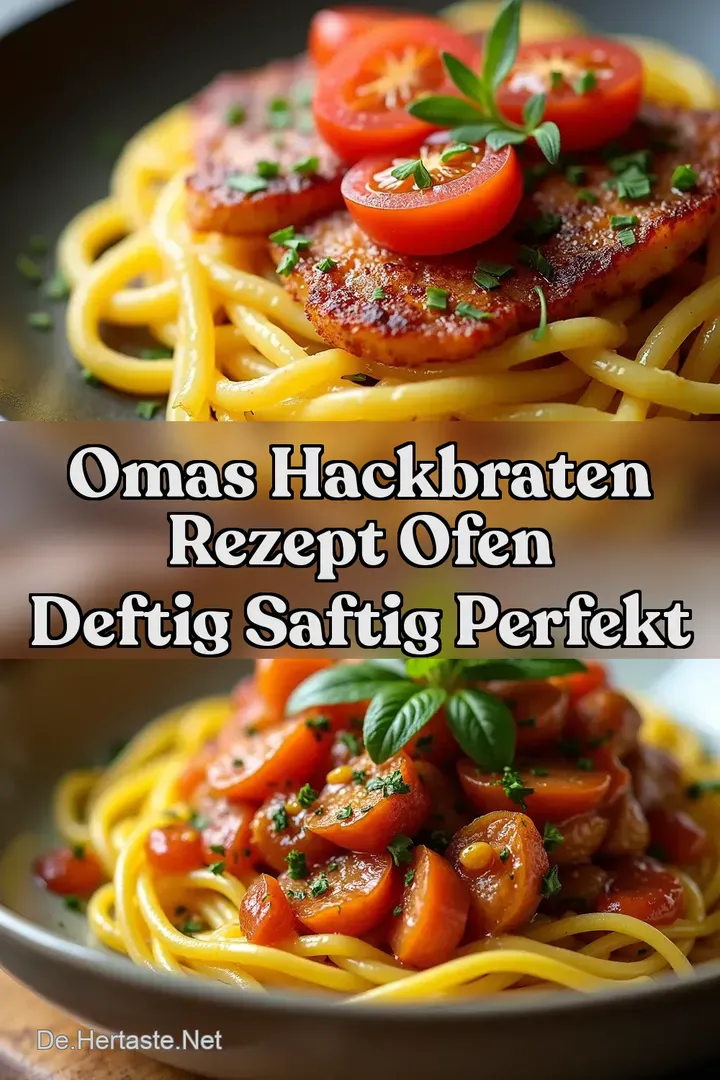 Omas Hackbraten Rezept Ofen Deftig Saftig Perfekt