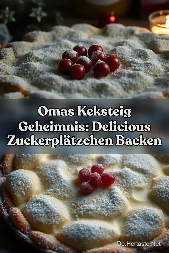 Omas Keksteig Geheimnis: Delicious Zuckerpl&auml;tzchen Backen