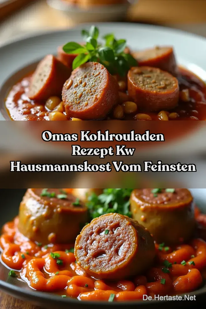 Omas Kohlrouladen Rezept kw Hausmannskost vom Feinsten
