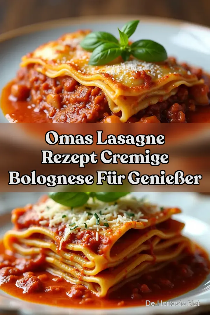 Omas Lasagne Rezept Cremige Bolognese f&uuml;r Genie&szlig;er