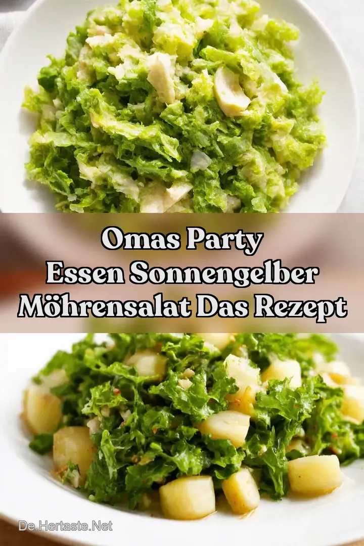Omas Party Essen Sonnengelber M&ouml;hrensalat Das Rezept