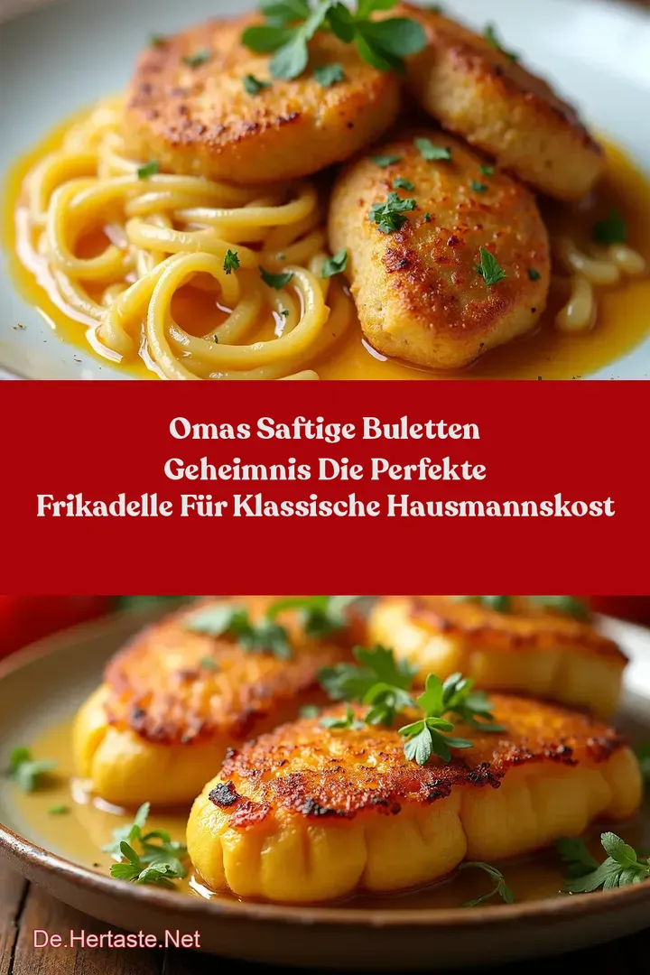Omas Saftige Buletten Geheimnis Die Perfekte Frikadelle f&uuml;r Klassische Hausmannskost