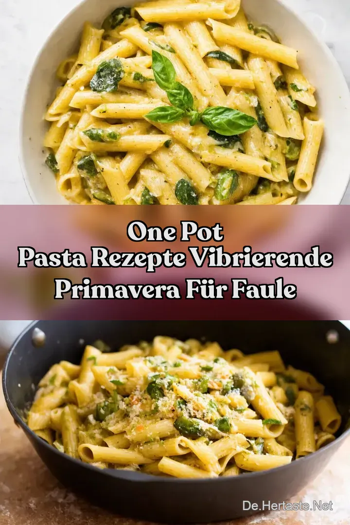 One Pot Pasta Rezepte Vibrierende Primavera f&uuml;r Faule