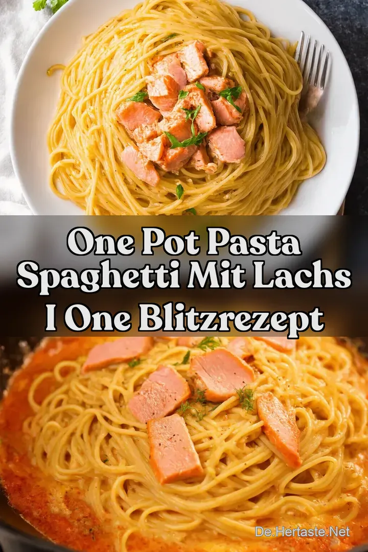 One Pot Pasta Spaghetti mit Lachs I One Blitzrezept
