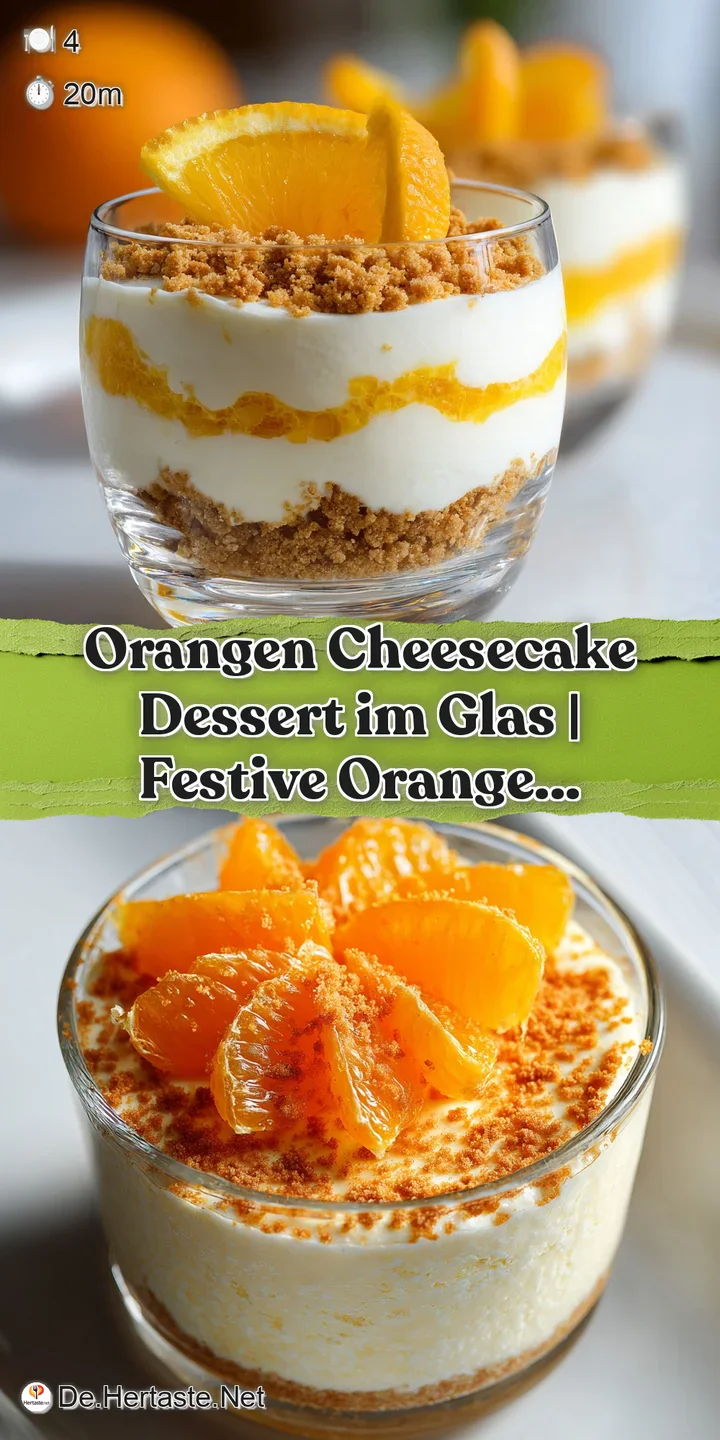 A close-up reveals a smooth, pale orange cheesecake filling with a textured cookie base and a sprinkle of glistening zest.