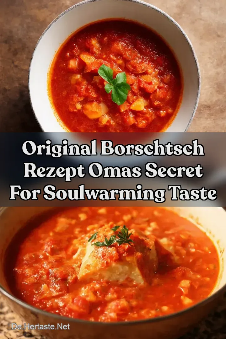 Original Borschtsch Rezept Omas Secret for SoulWarming Taste